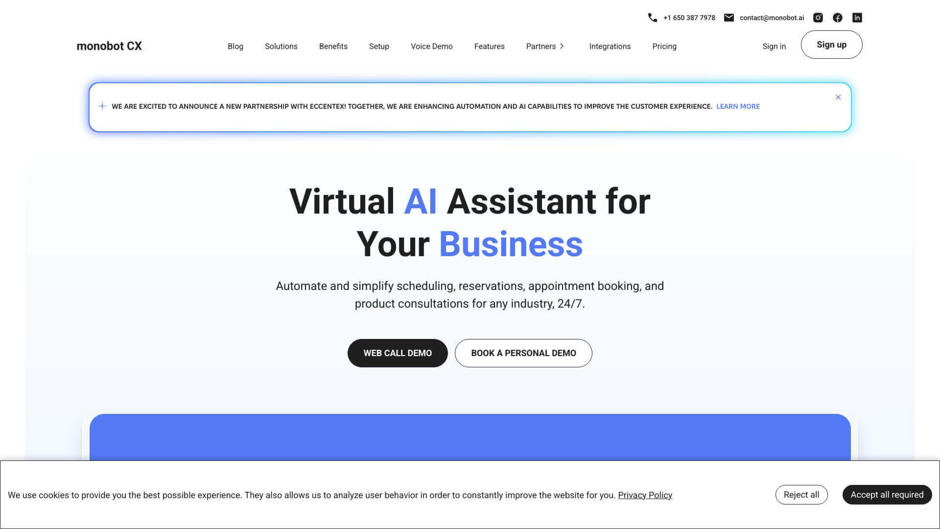 Monobot CX screenshot