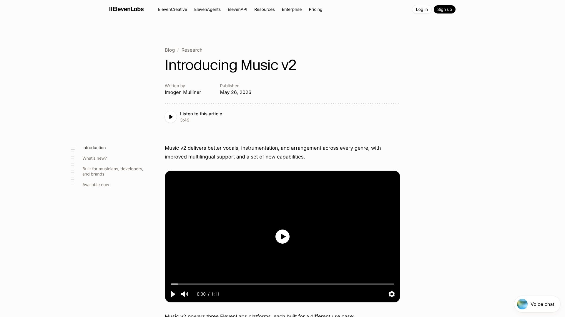 Music v2 screenshot