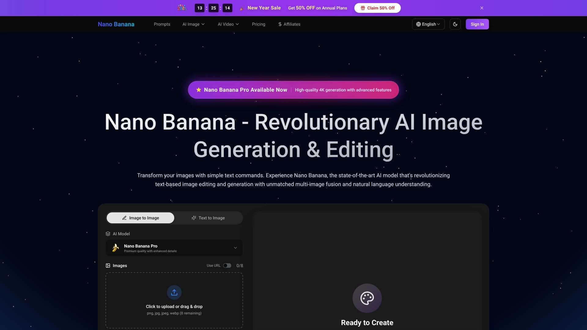 Nano Banana IMG screenshot