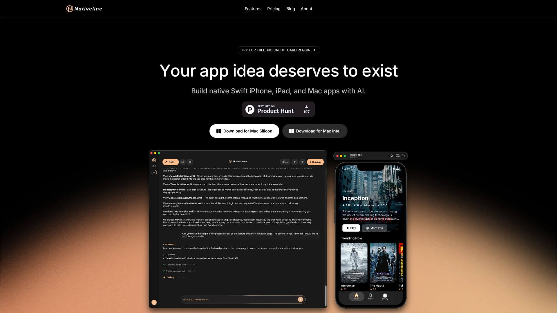 Nativeline screenshot