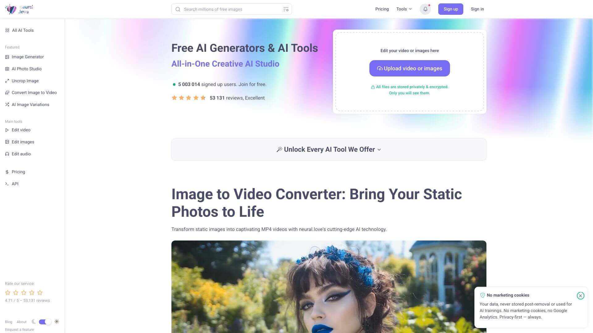 Neural.love screenshot