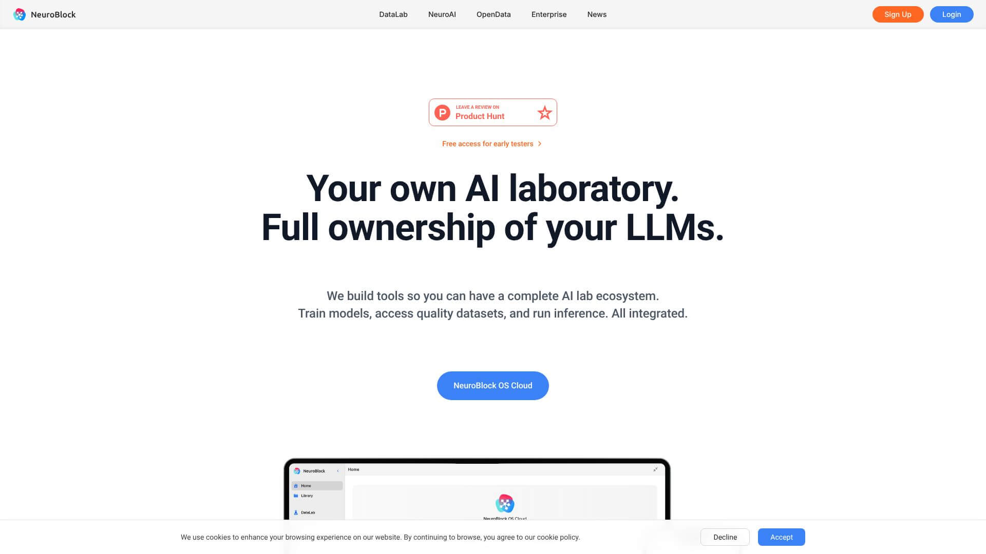 NeuroBlock screenshot