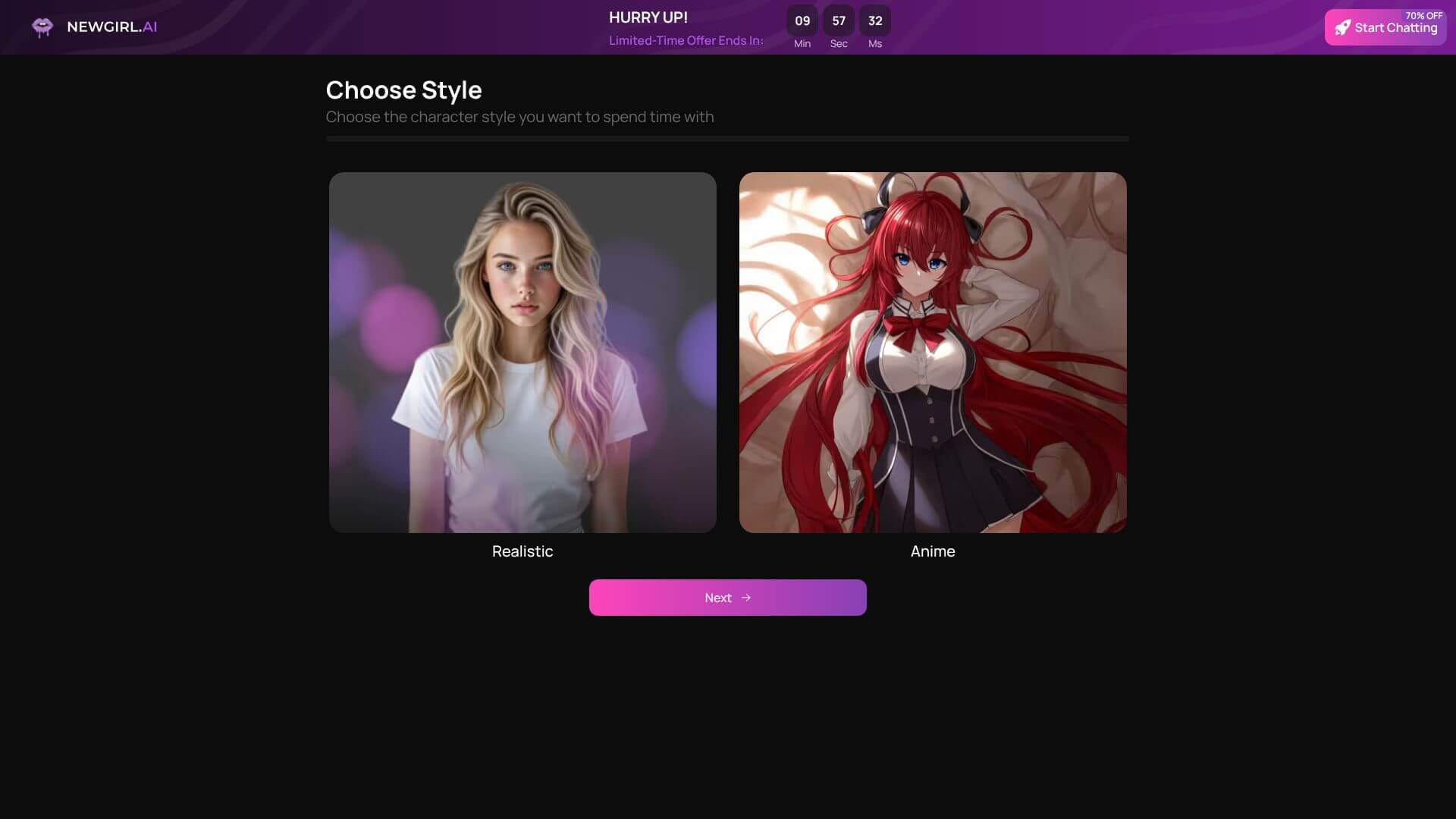 NewGirl AI screenshot