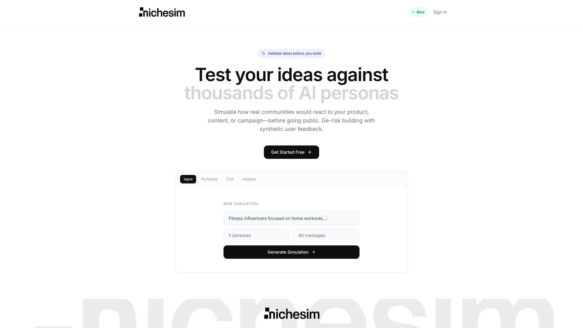 ▞ nichesim v.1 screenshot