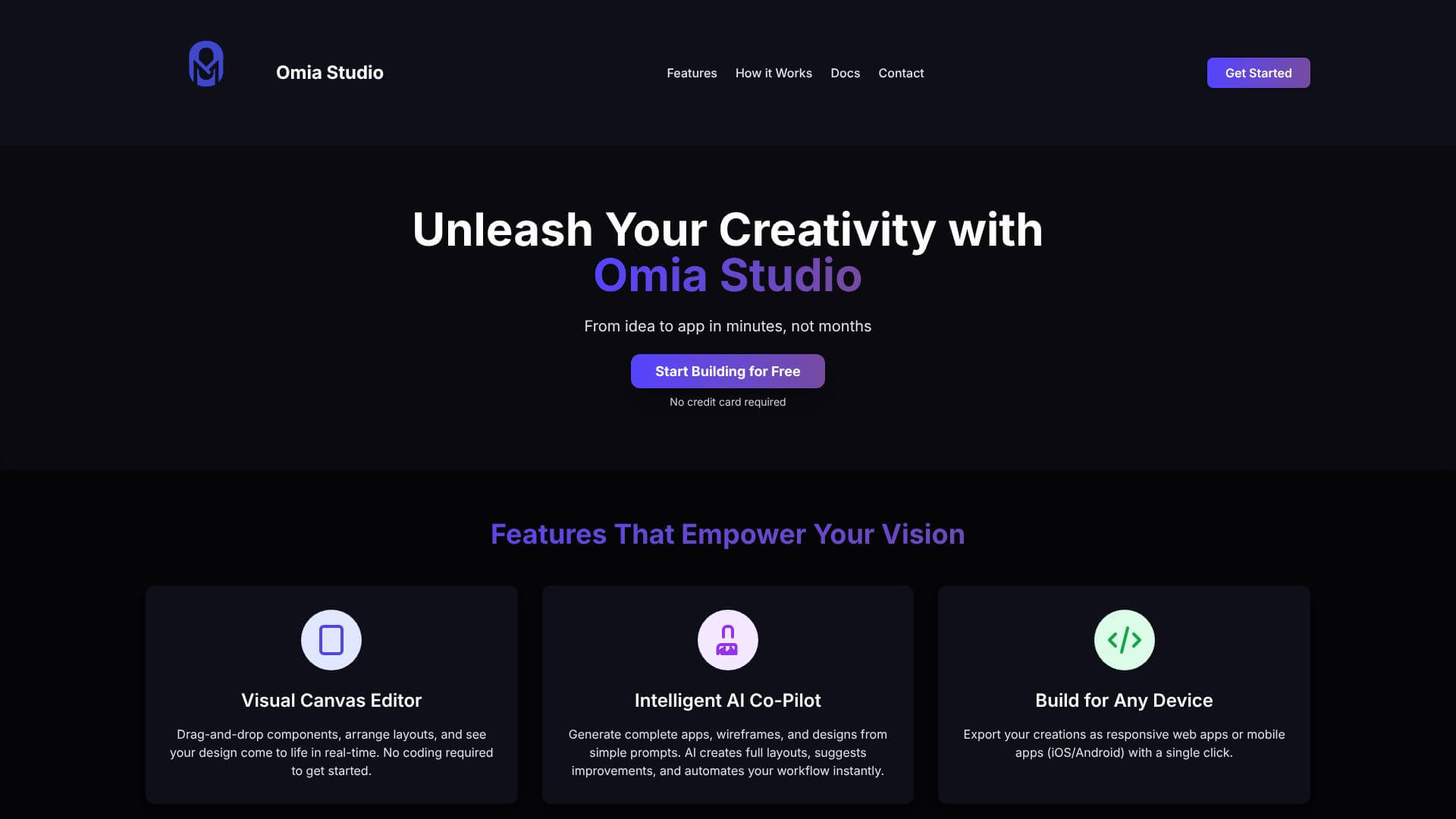Omia Studio screenshot