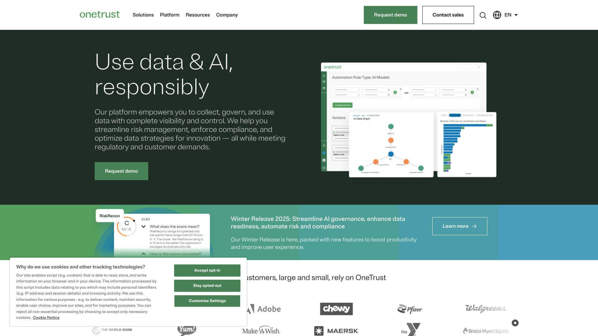 OneTrust screenshot