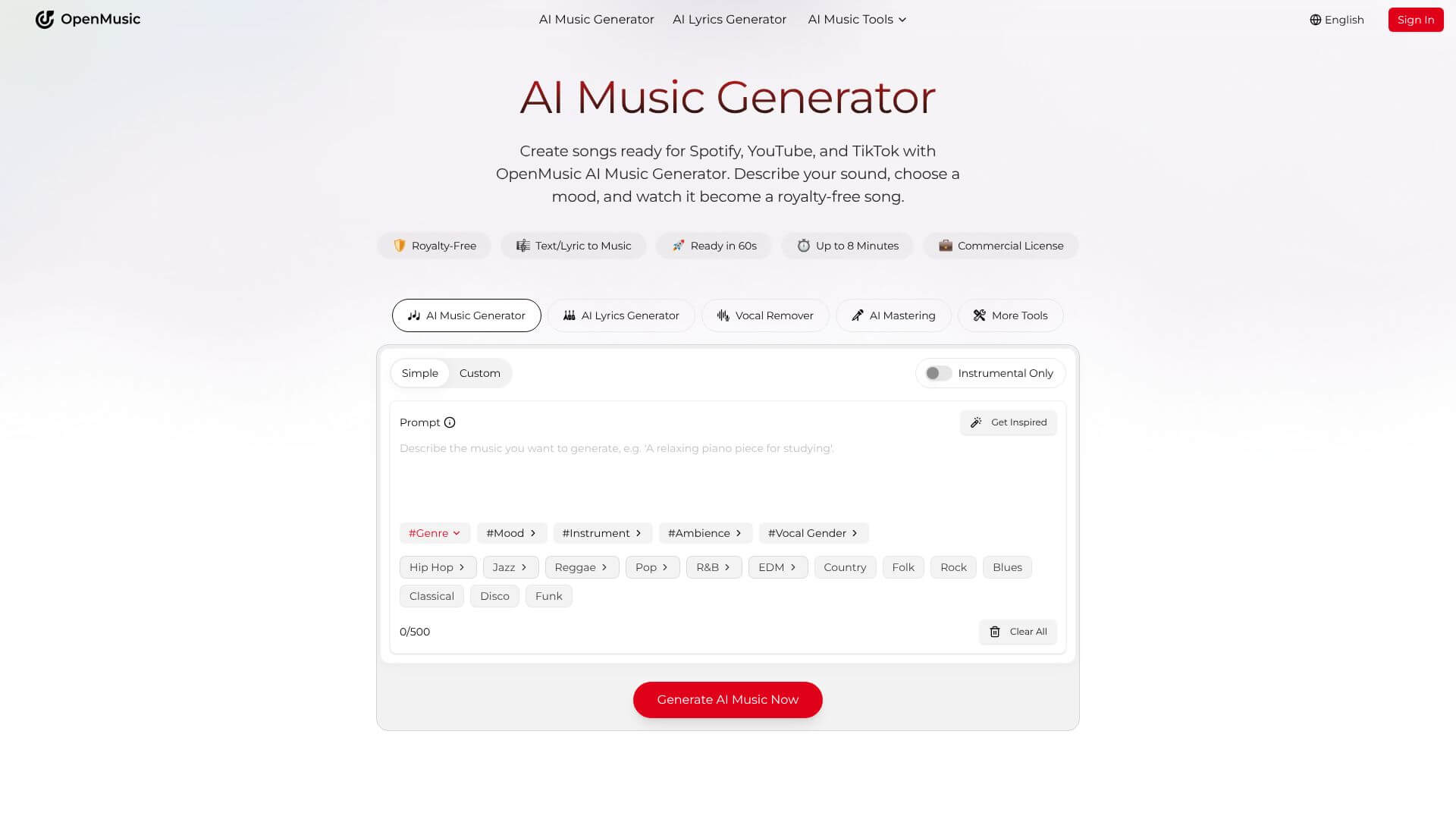 OpenMusic screenshot