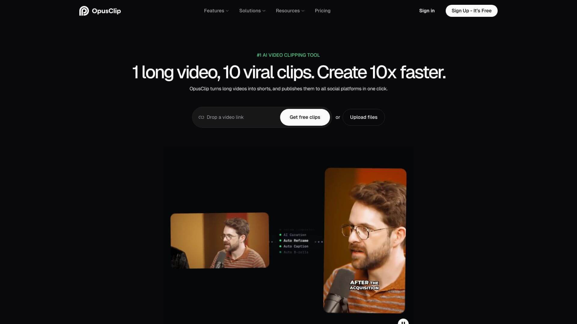 OpusClip screenshot