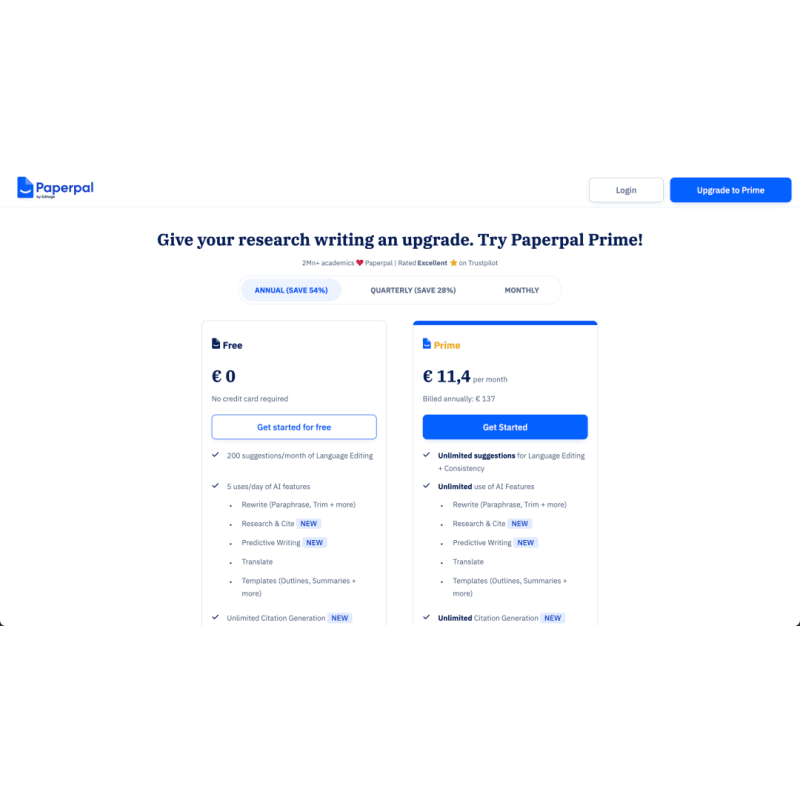 Paperpal screenshot