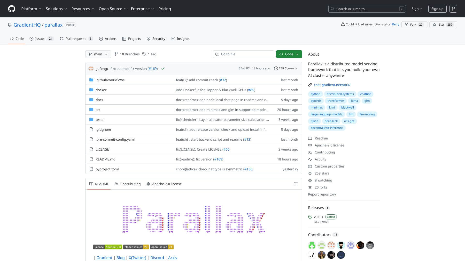 Parallax by Gradient screenshot