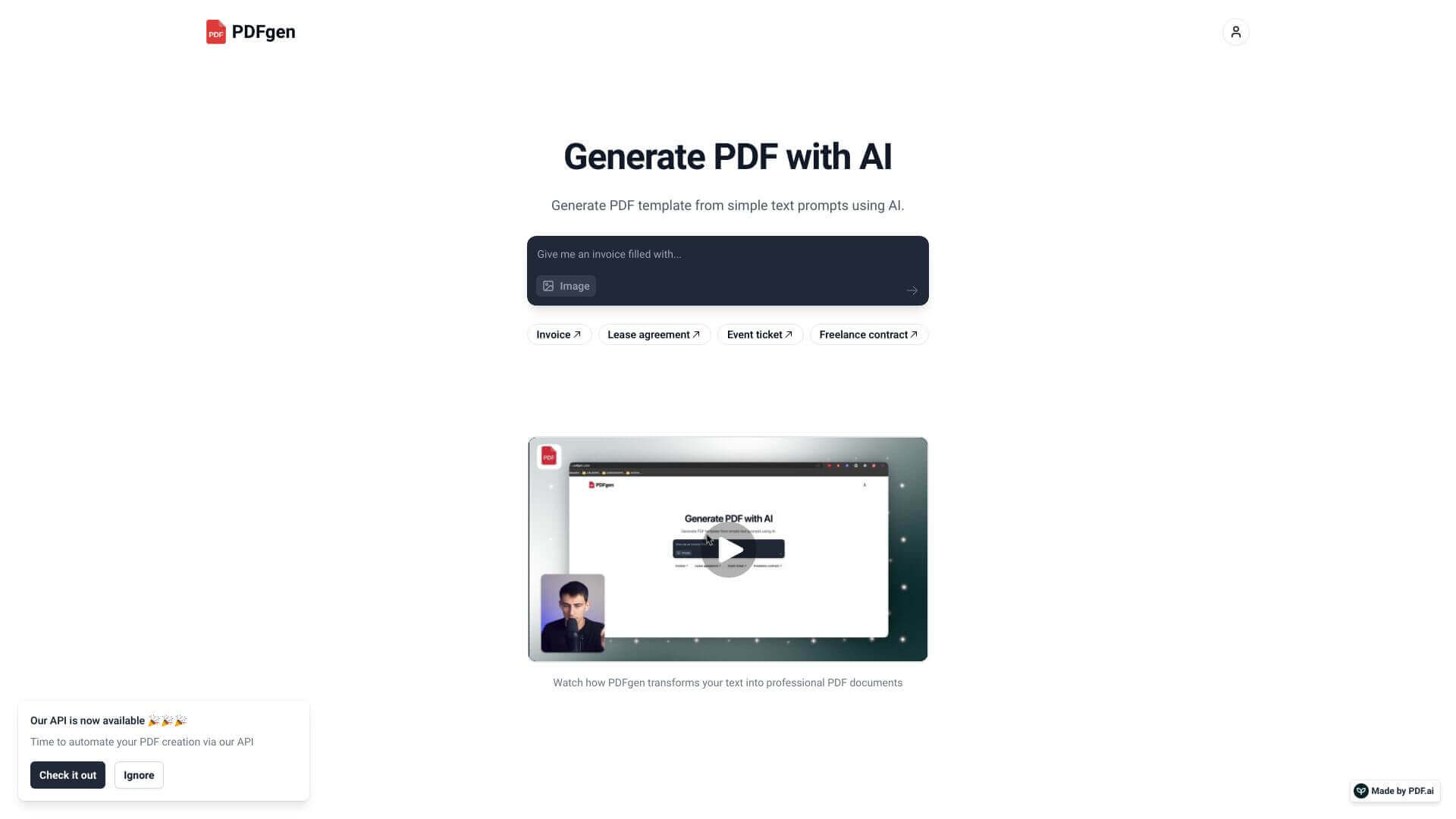 PDFgen screenshot
