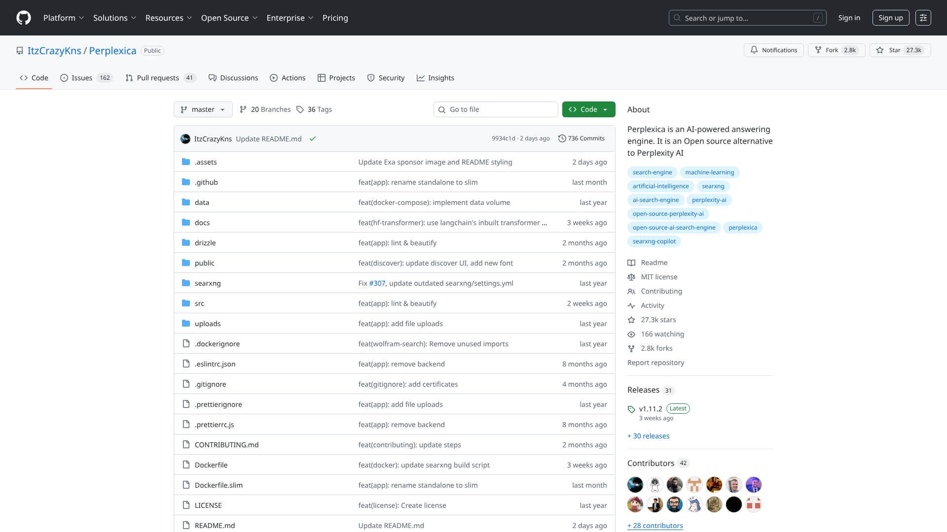 Perplexica screenshot