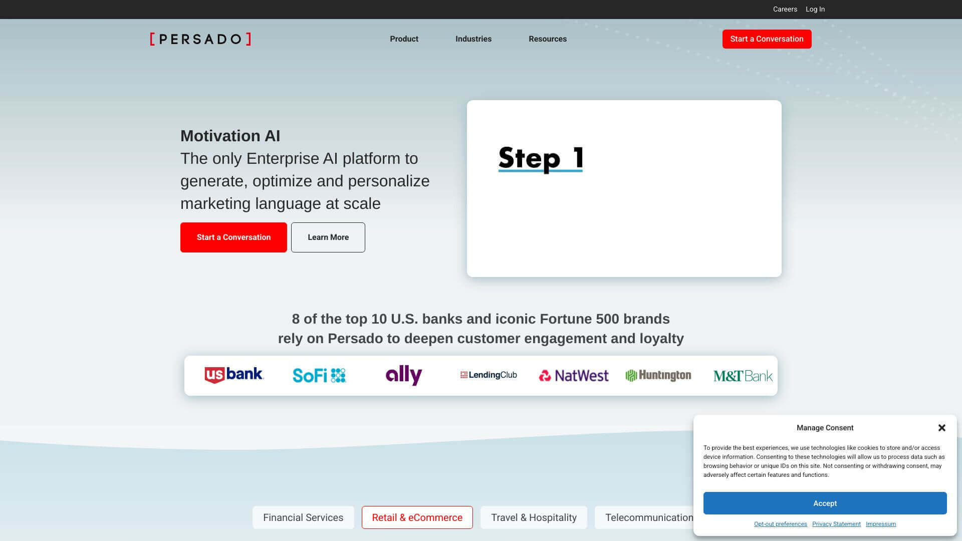 Persado screenshot