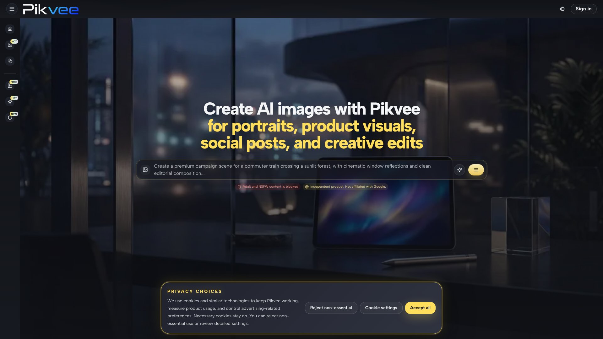 Pikvee screenshot