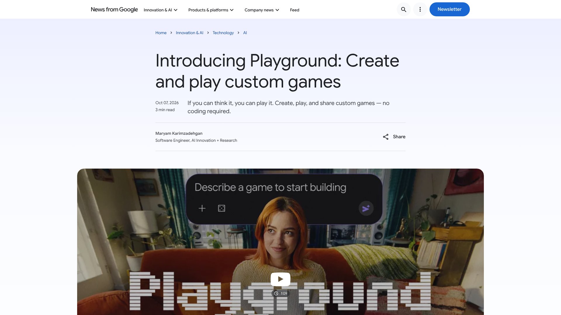 Playground screenshot