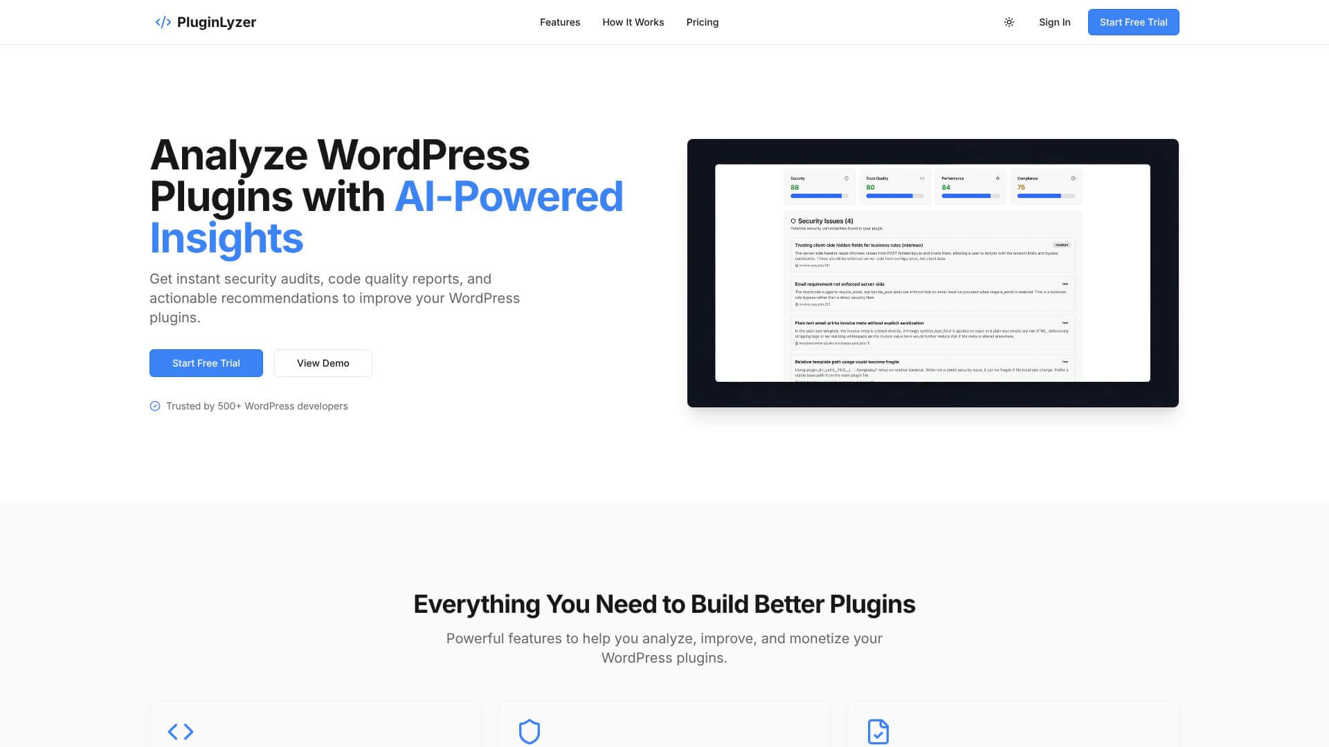 PluginLyzer screenshot