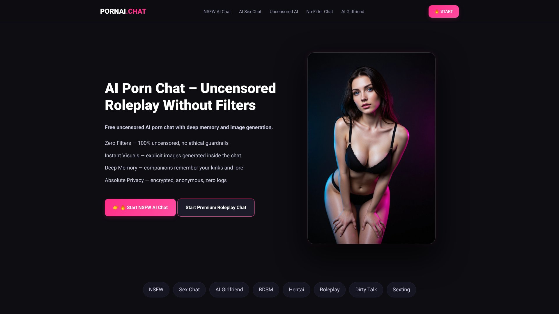 PornAI.chat screenshot