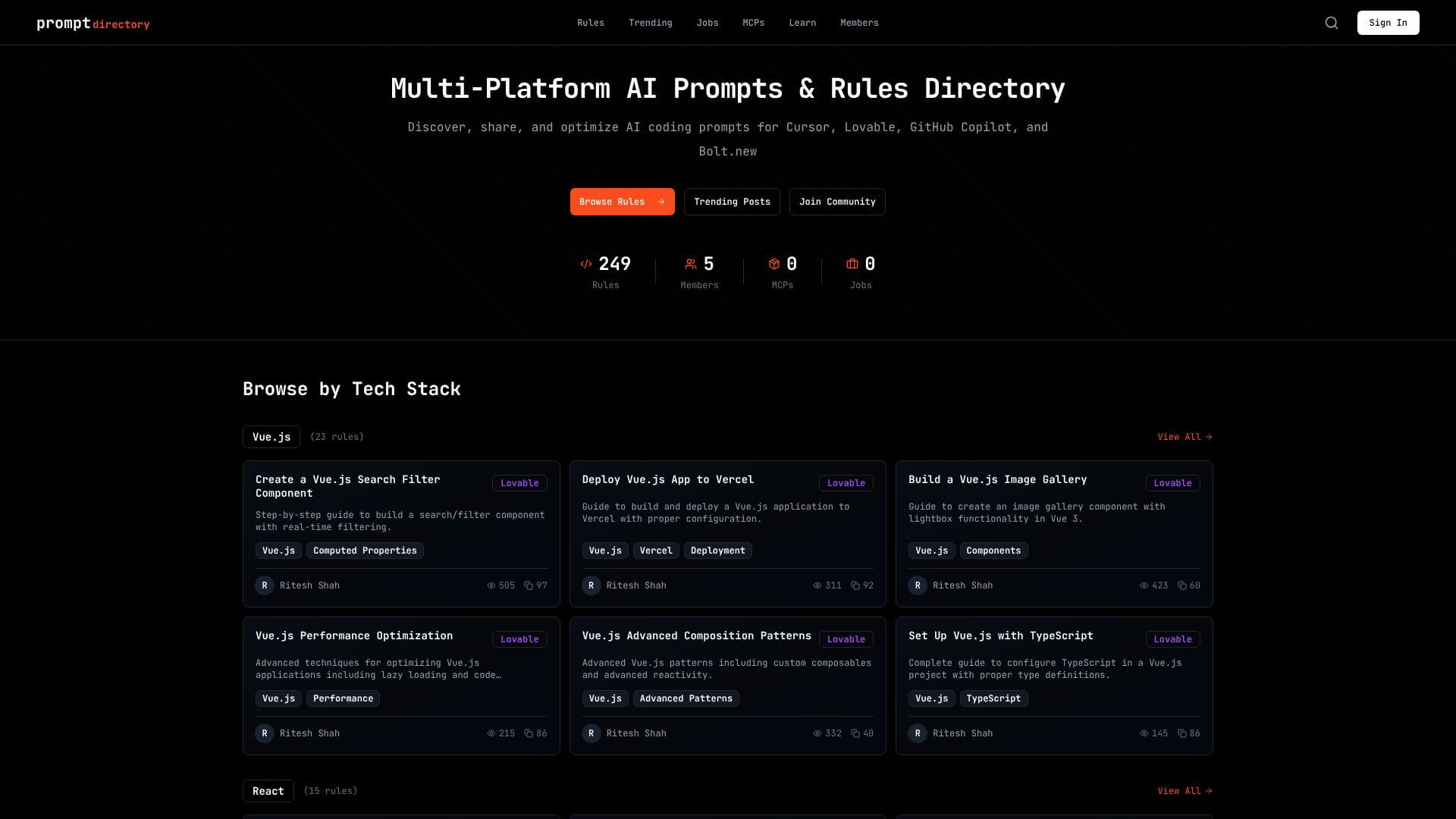PromptDirectory screenshot