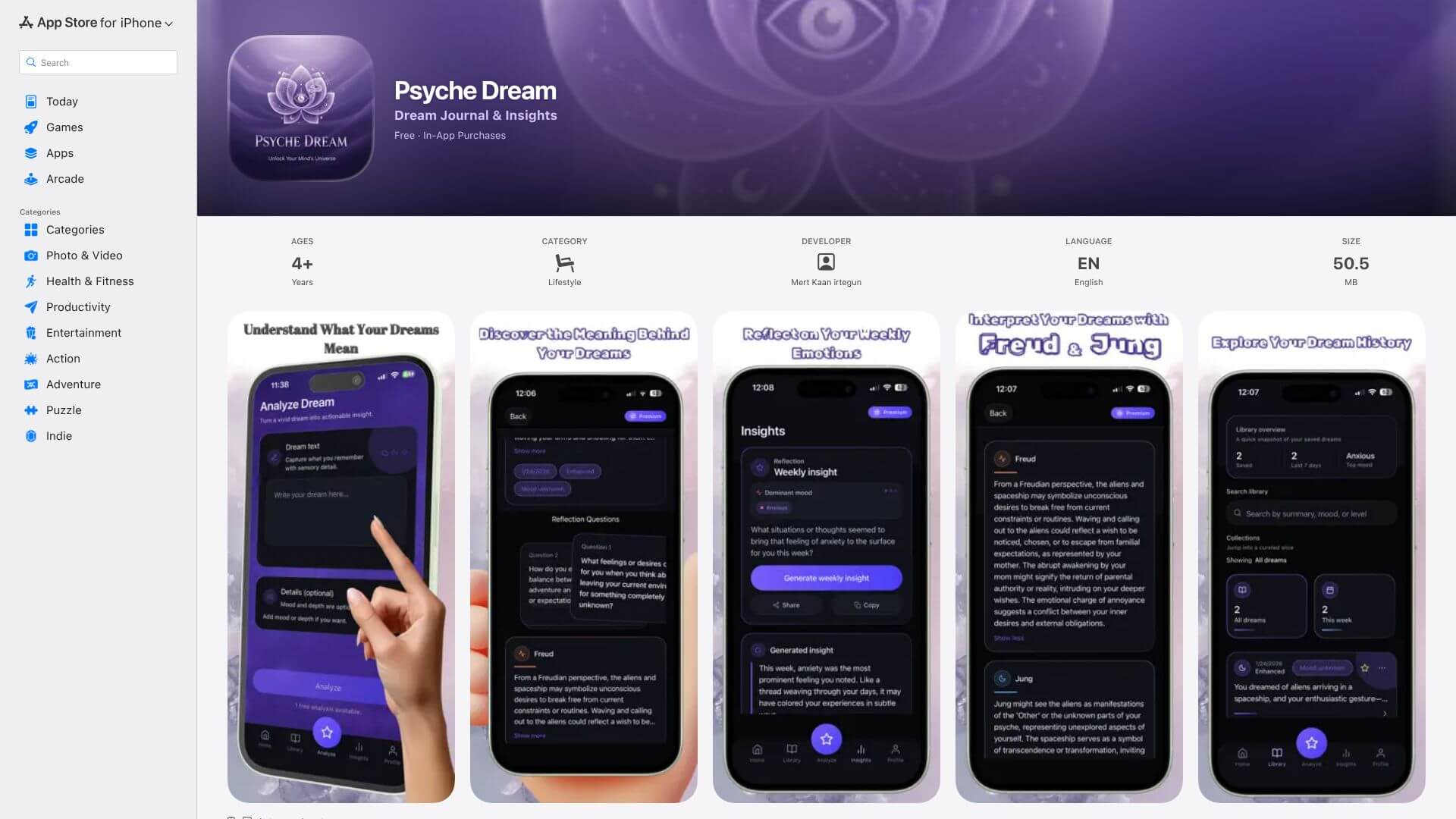 Psyche Dream screenshot