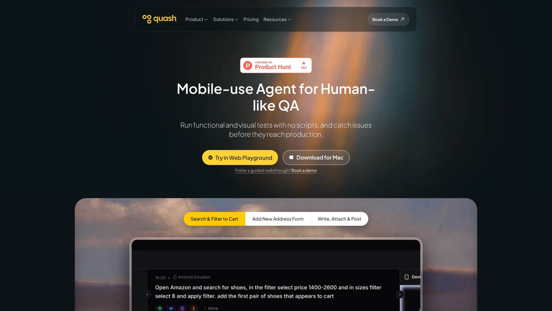 Quash screenshot