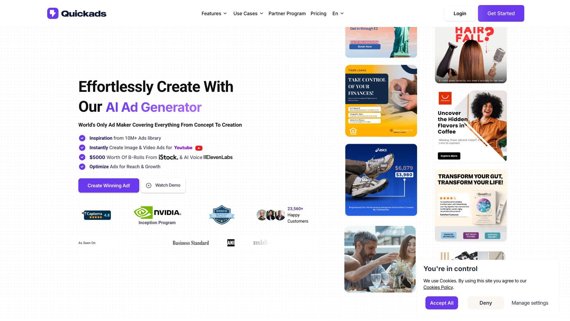 Quickads screenshot