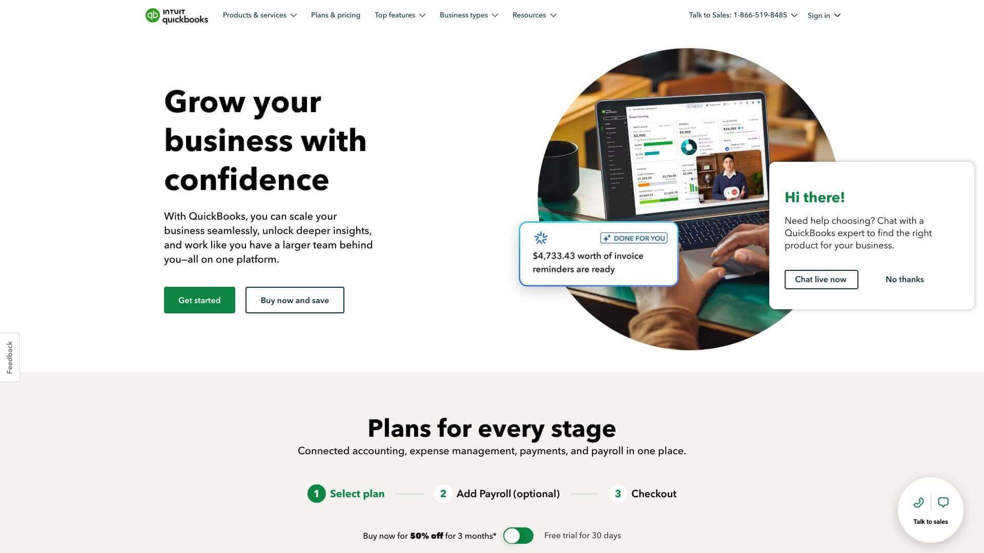 QuickBooks Online screenshot