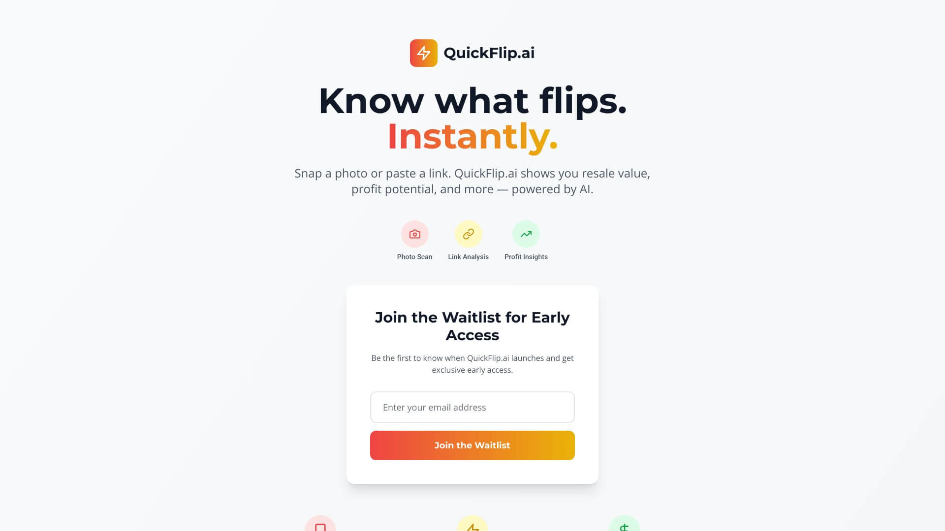 QuickFlip.AI screenshot