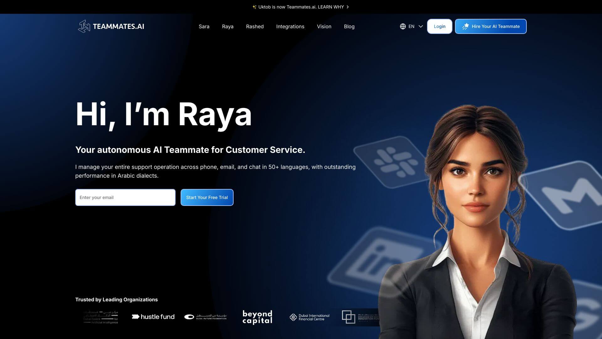 Raya by Teammates.AI screenshot