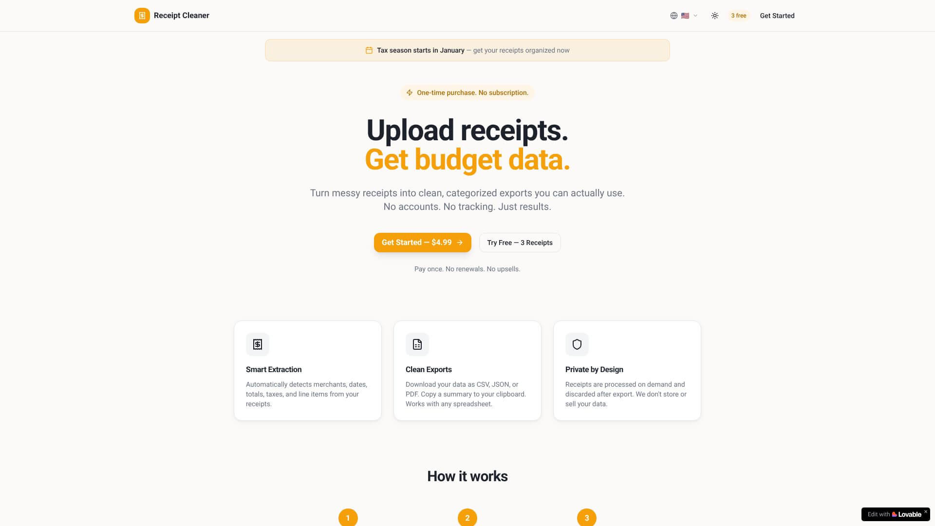 Receipt Cleaner screenshot