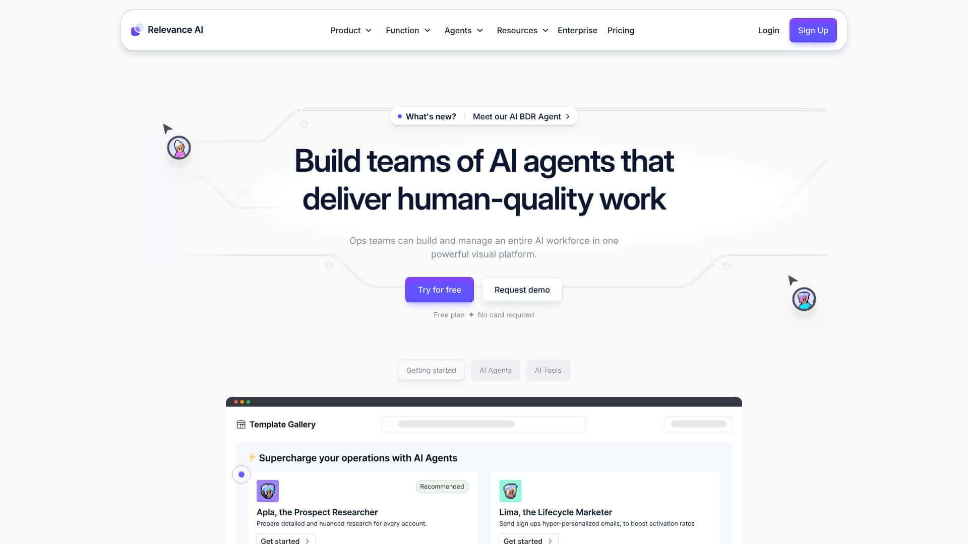 Relevance AI screenshot