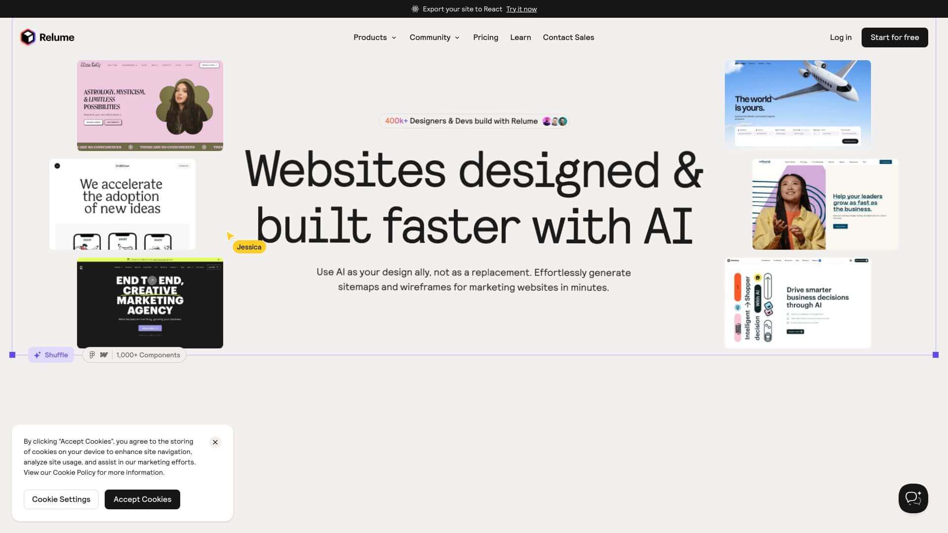 Relume screenshot