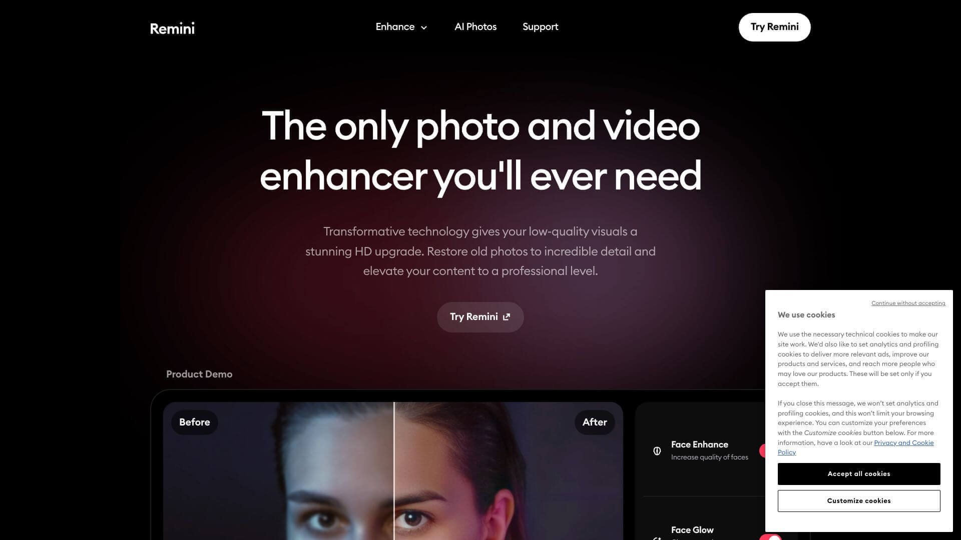 Remini screenshot
