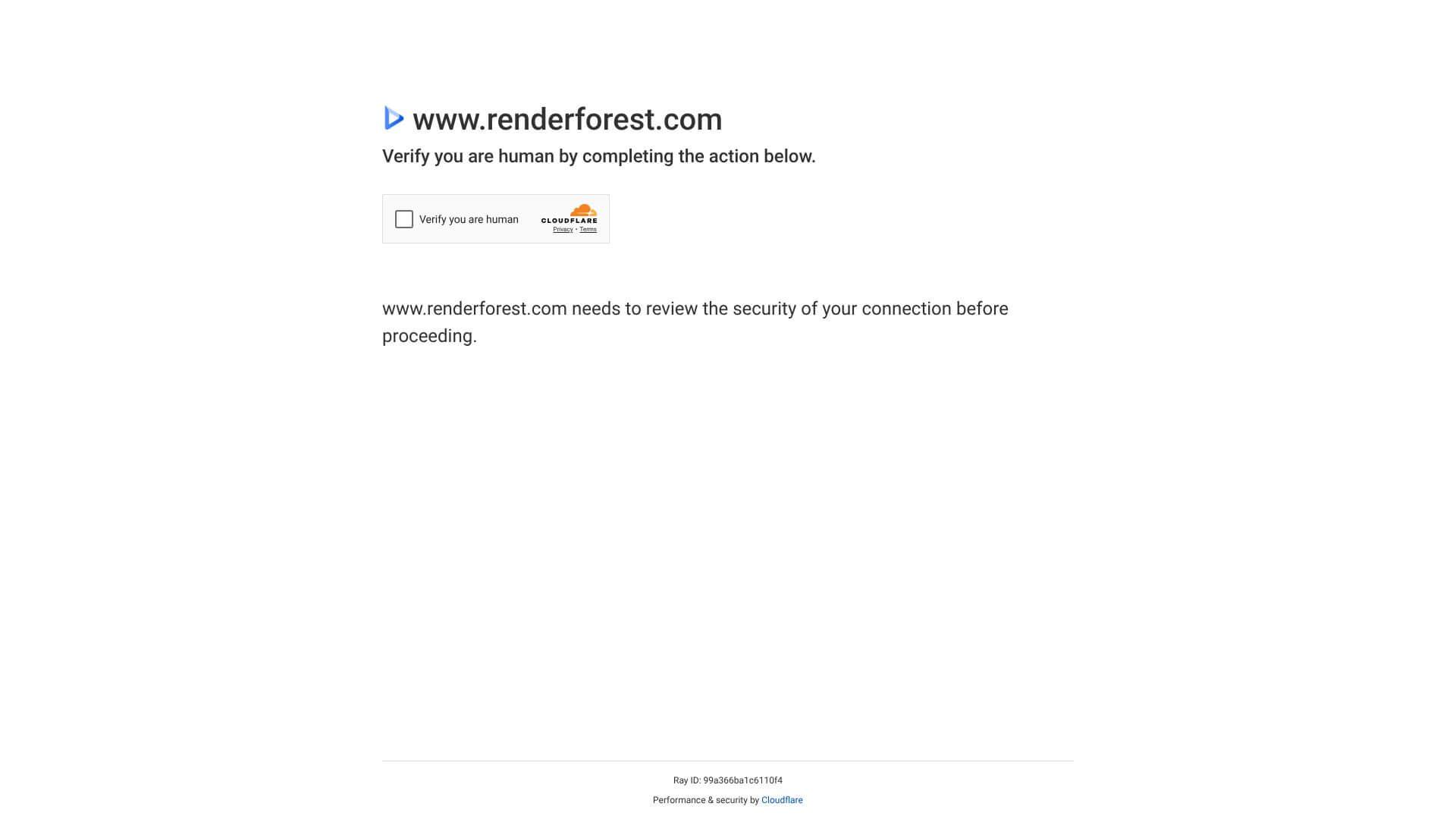 Renderforest screenshot