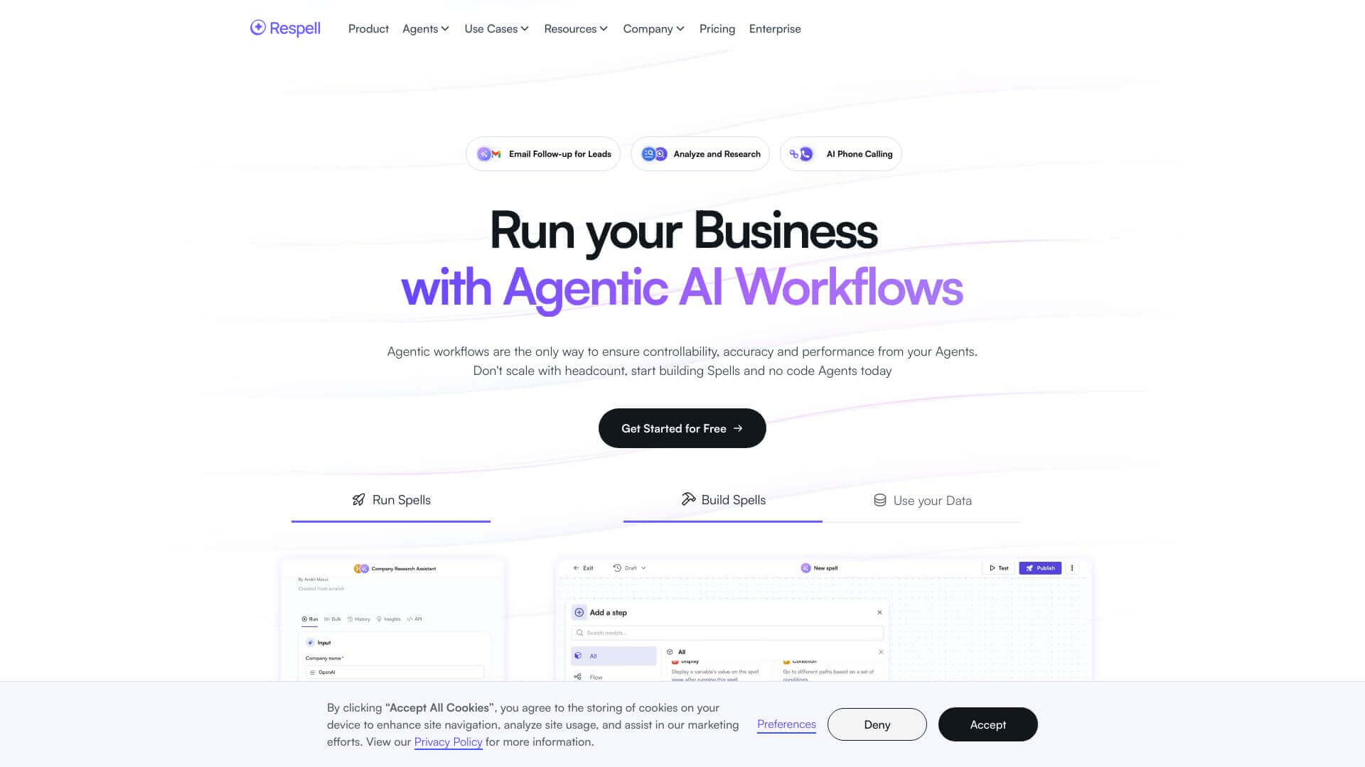 Respell screenshot