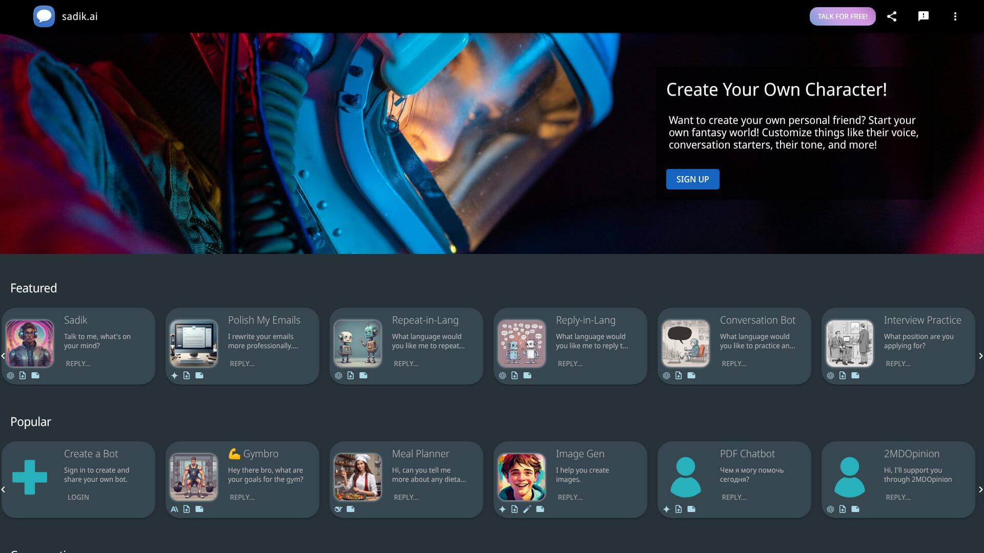 sadik.ai screenshot