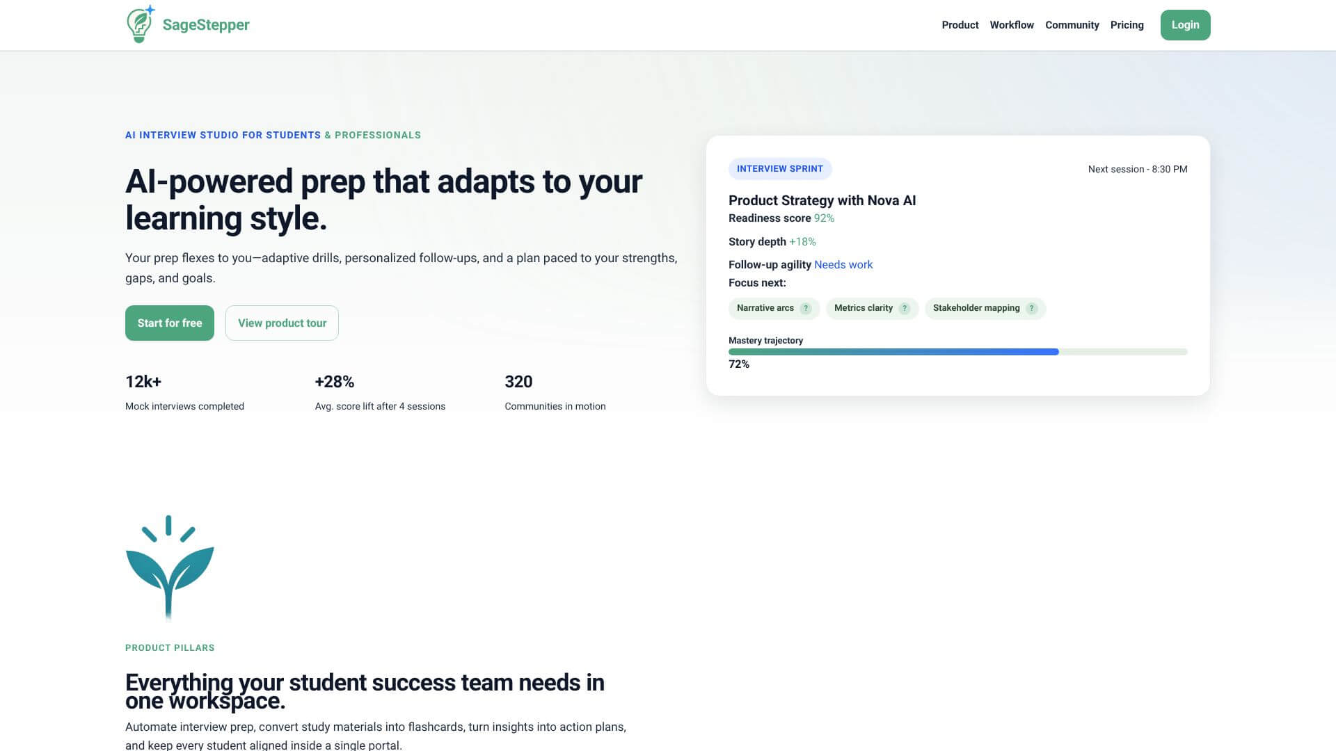 Sagestepper screenshot