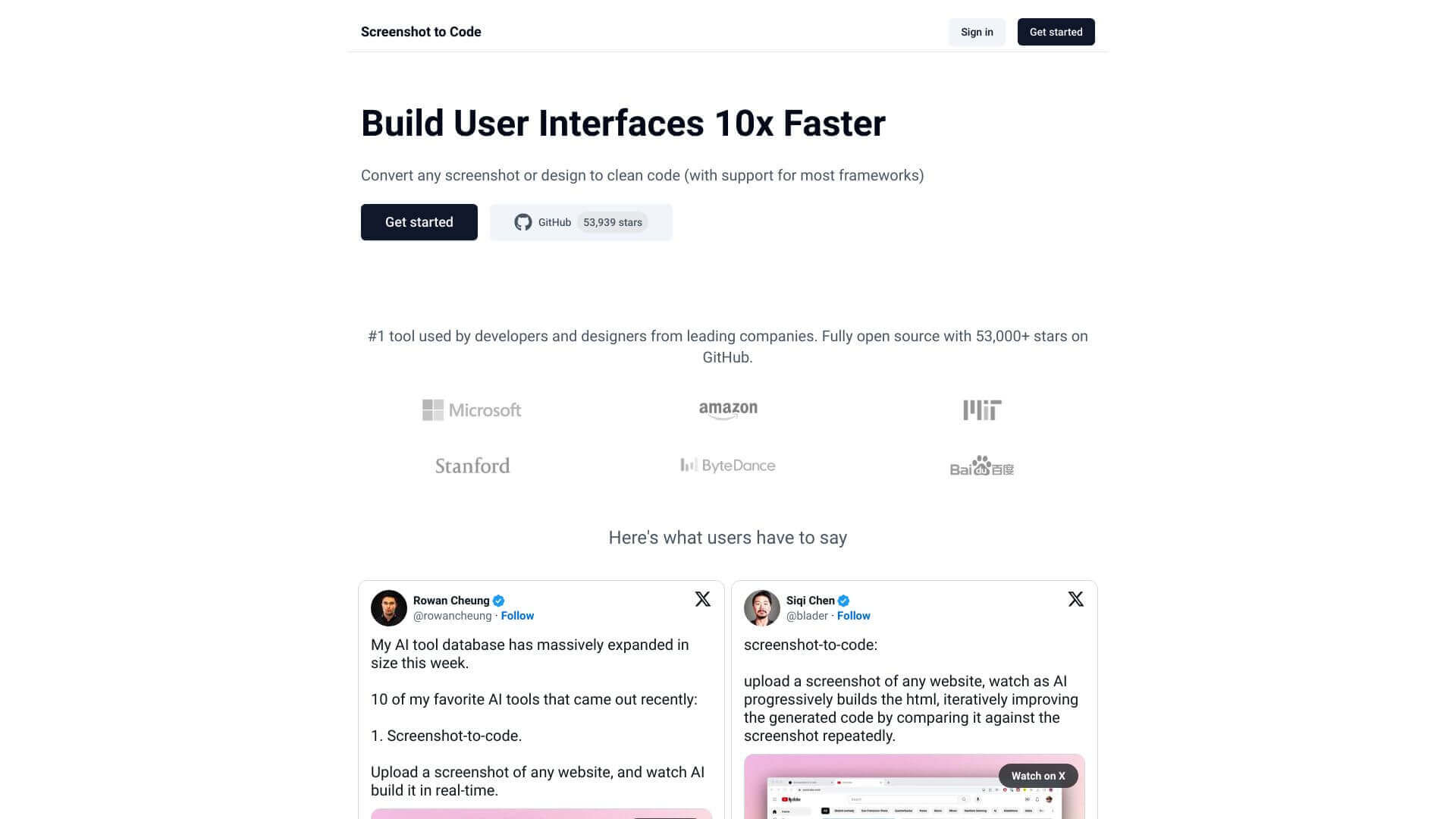 Screenshot To Code screenshot
