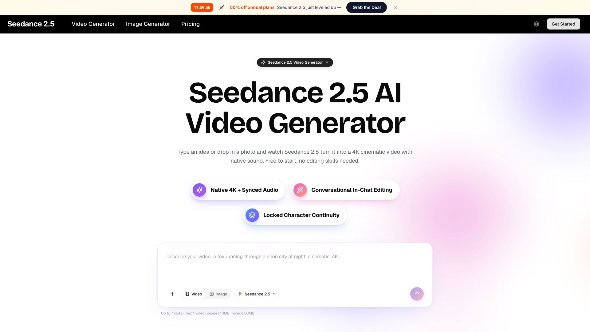 Seedance 2.5 screenshot