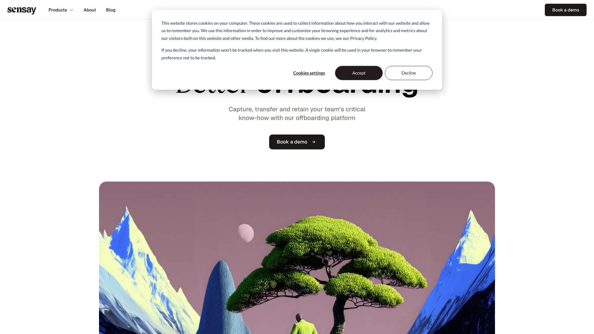 Sensay AI Offboarding screenshot
