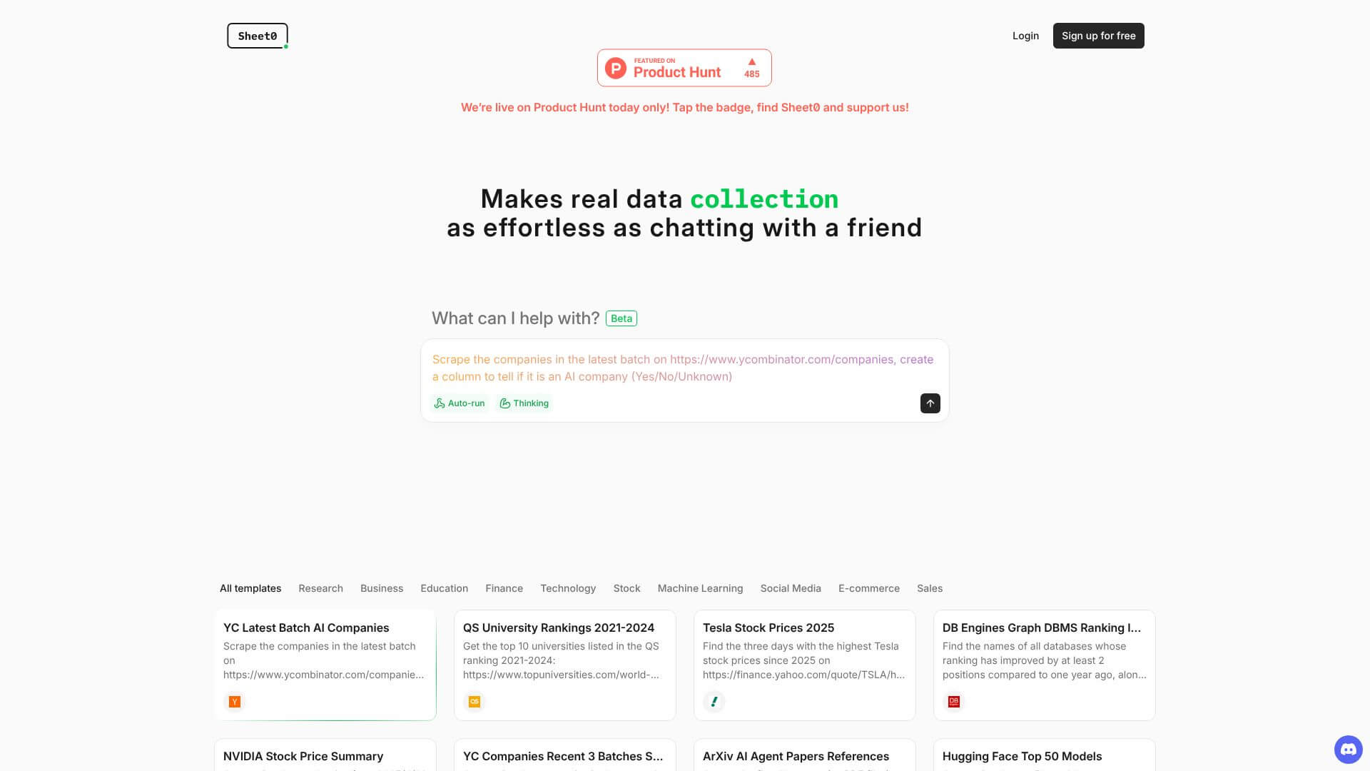 Sheet0 screenshot