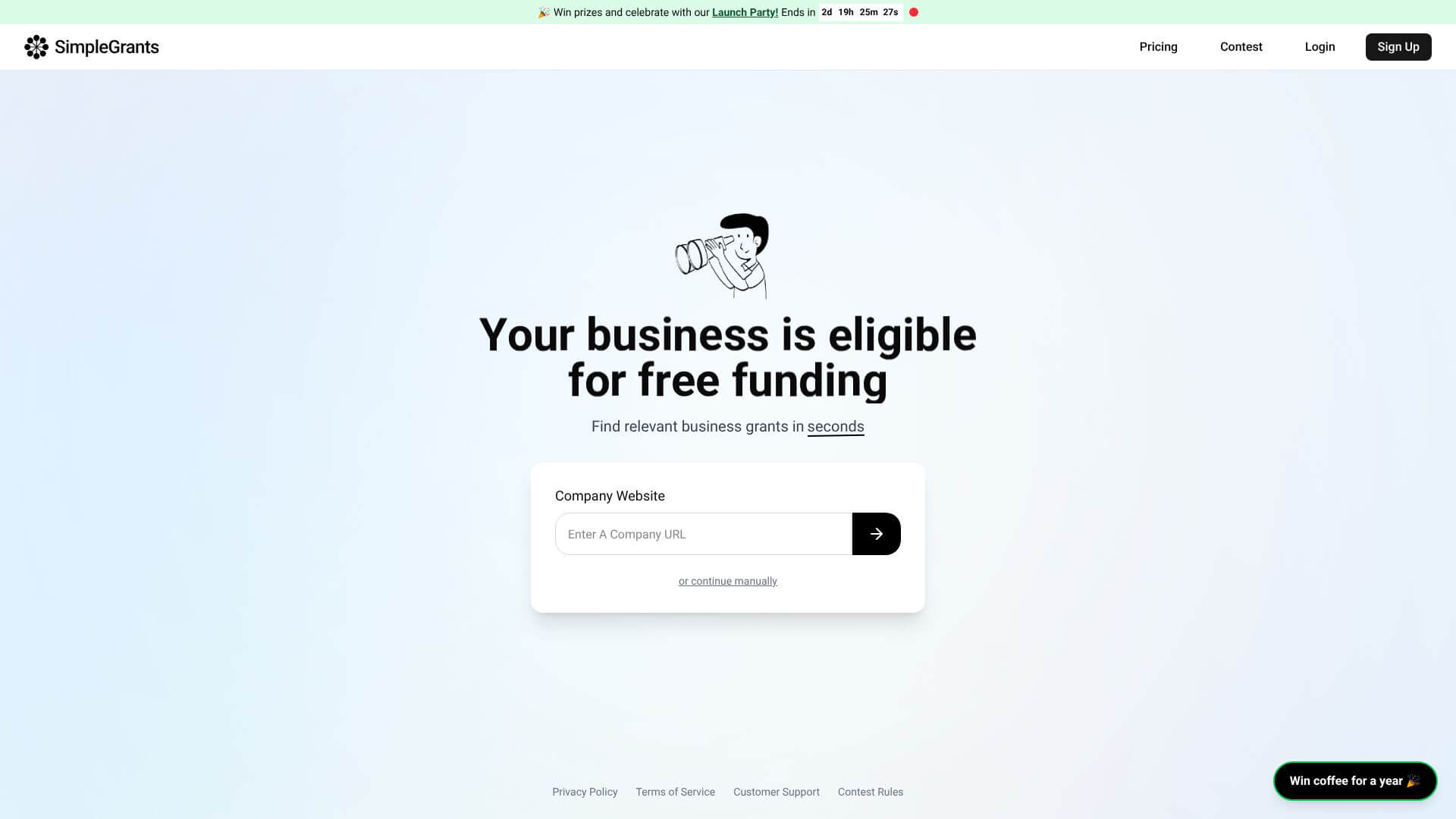 SimpleGrants screenshot
