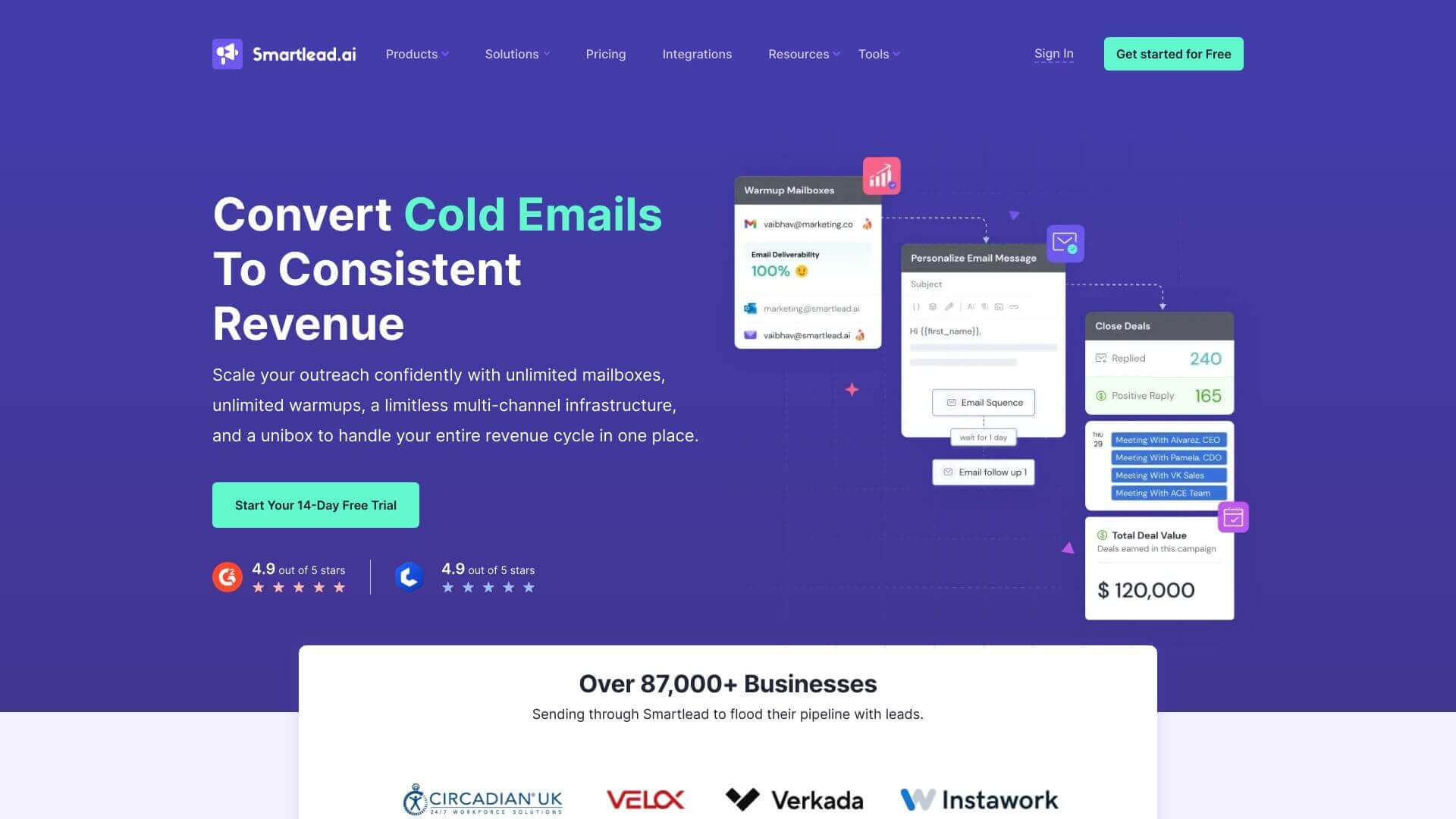 Smartlead screenshot