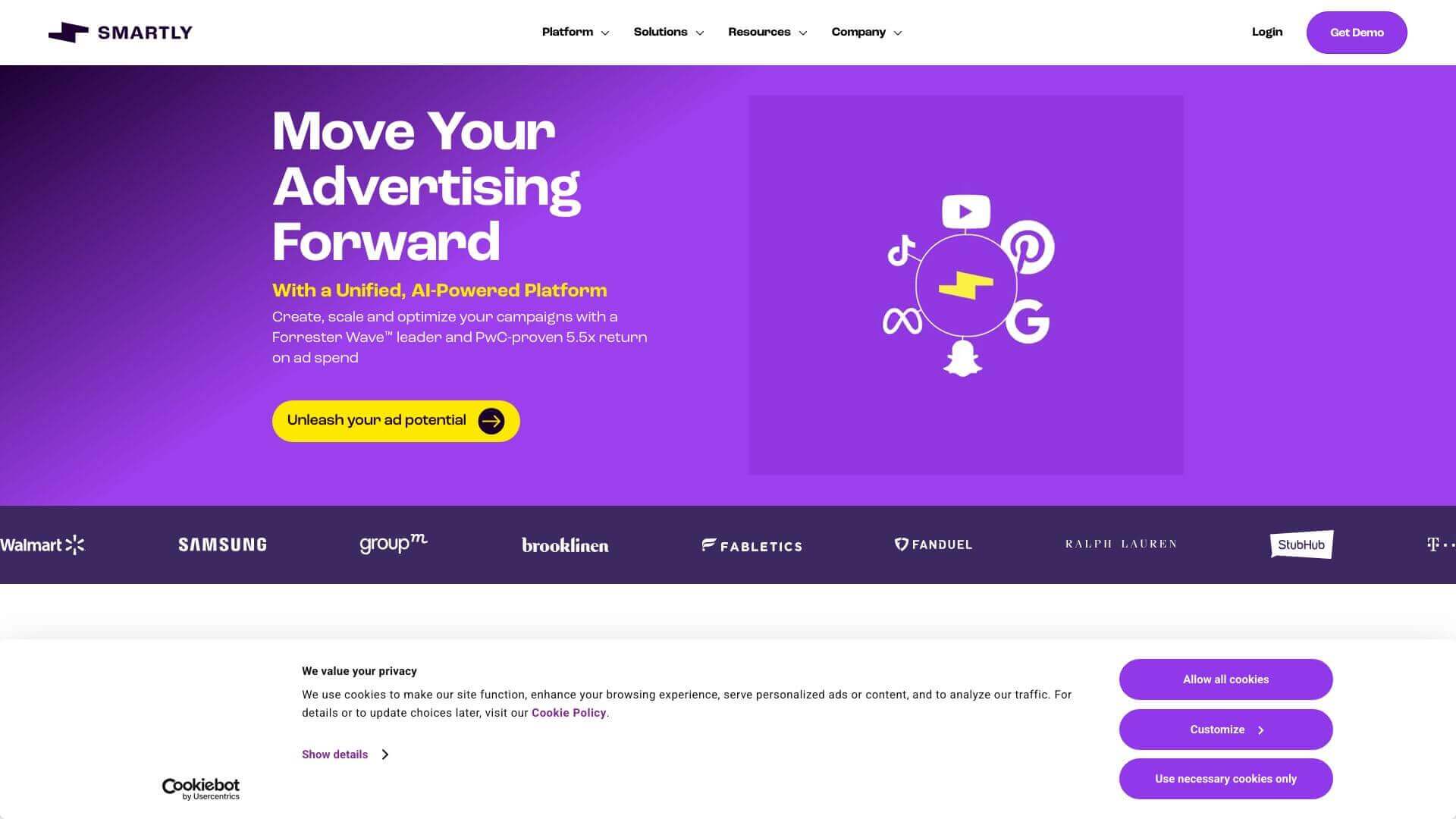 Smartly.IO screenshot