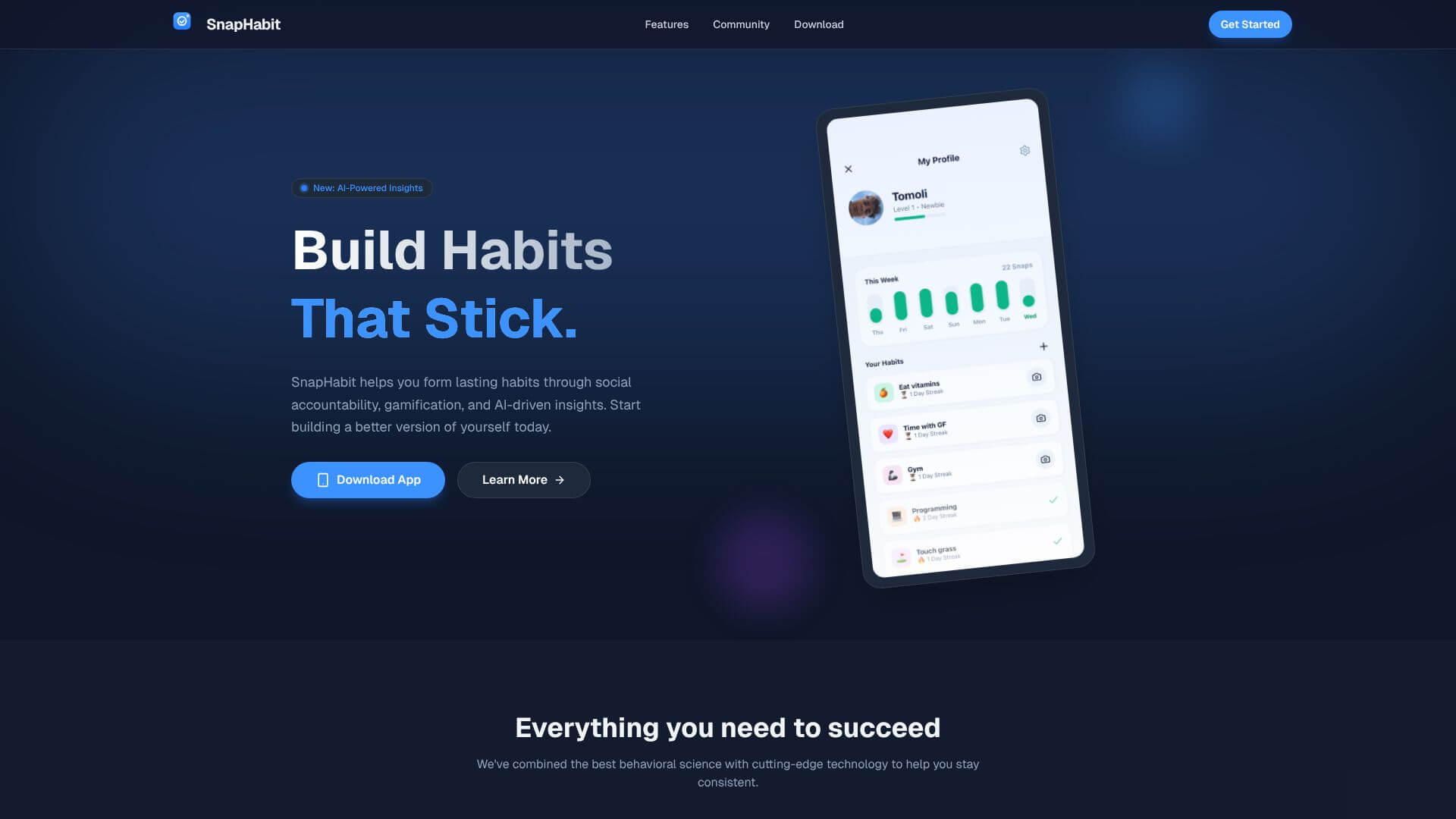 SnapHabit screenshot