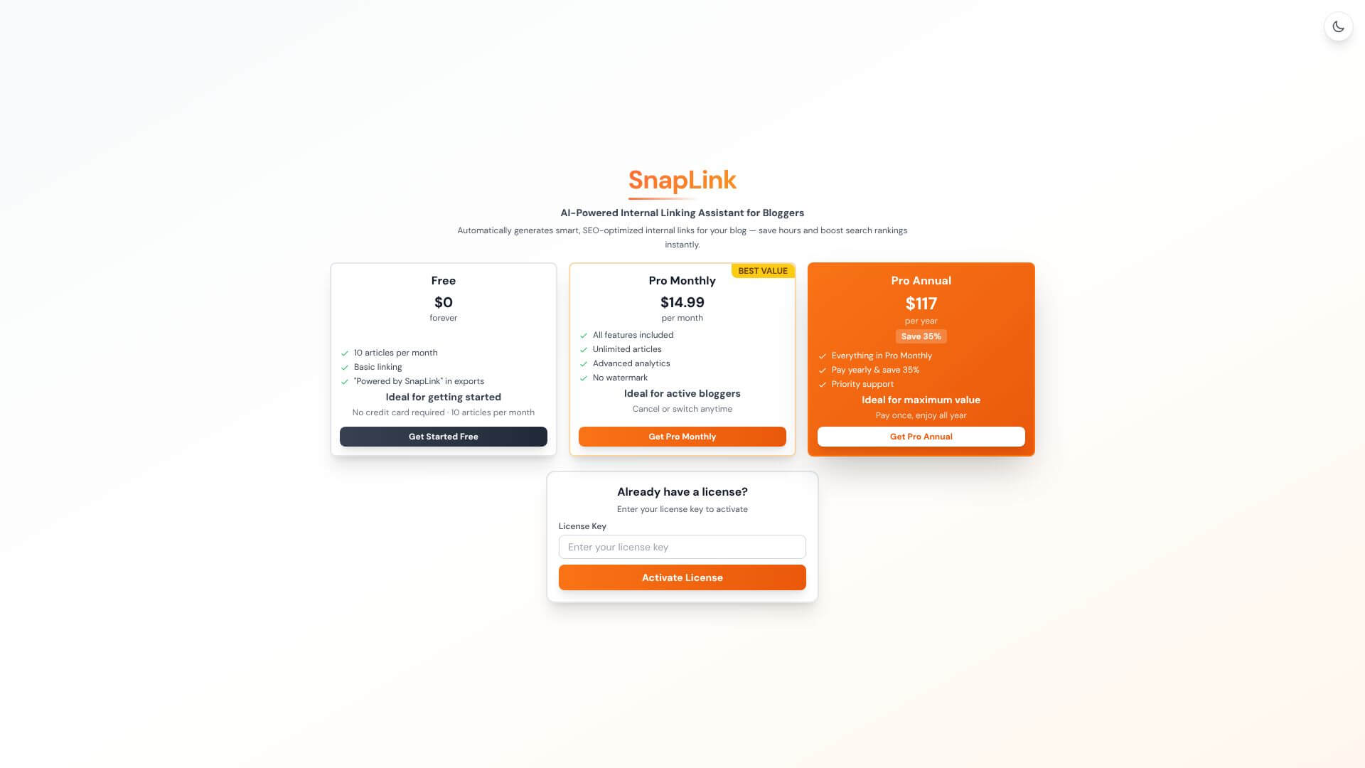 SnapLink screenshot