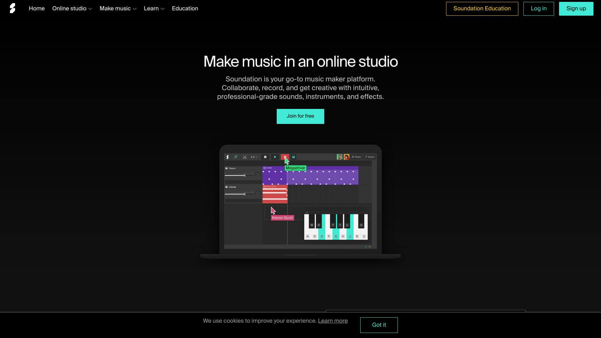 Soundation screenshot