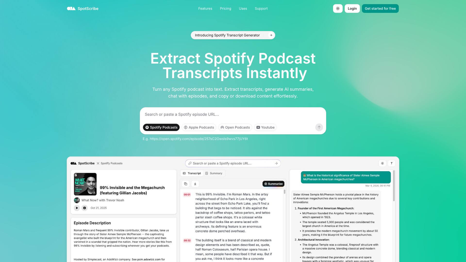 SpotScribe screenshot