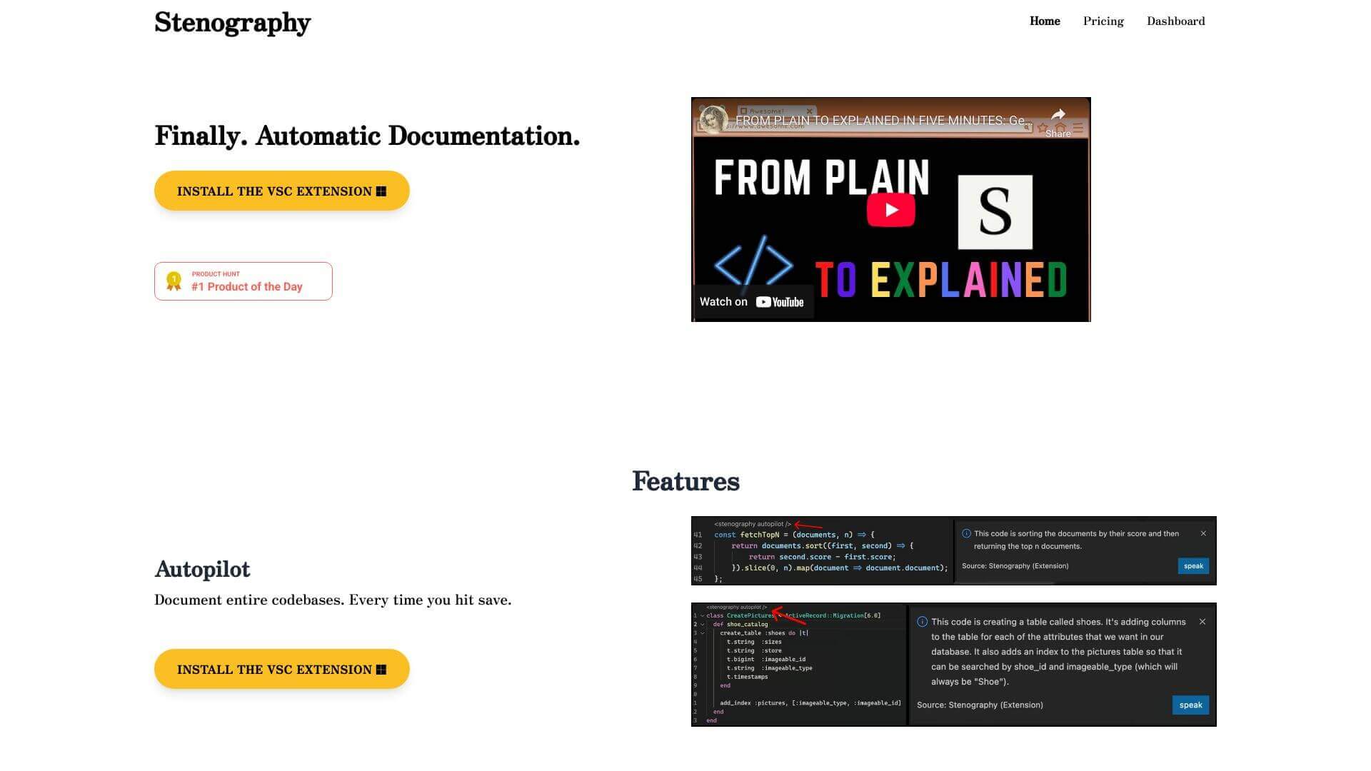 Stenography screenshot