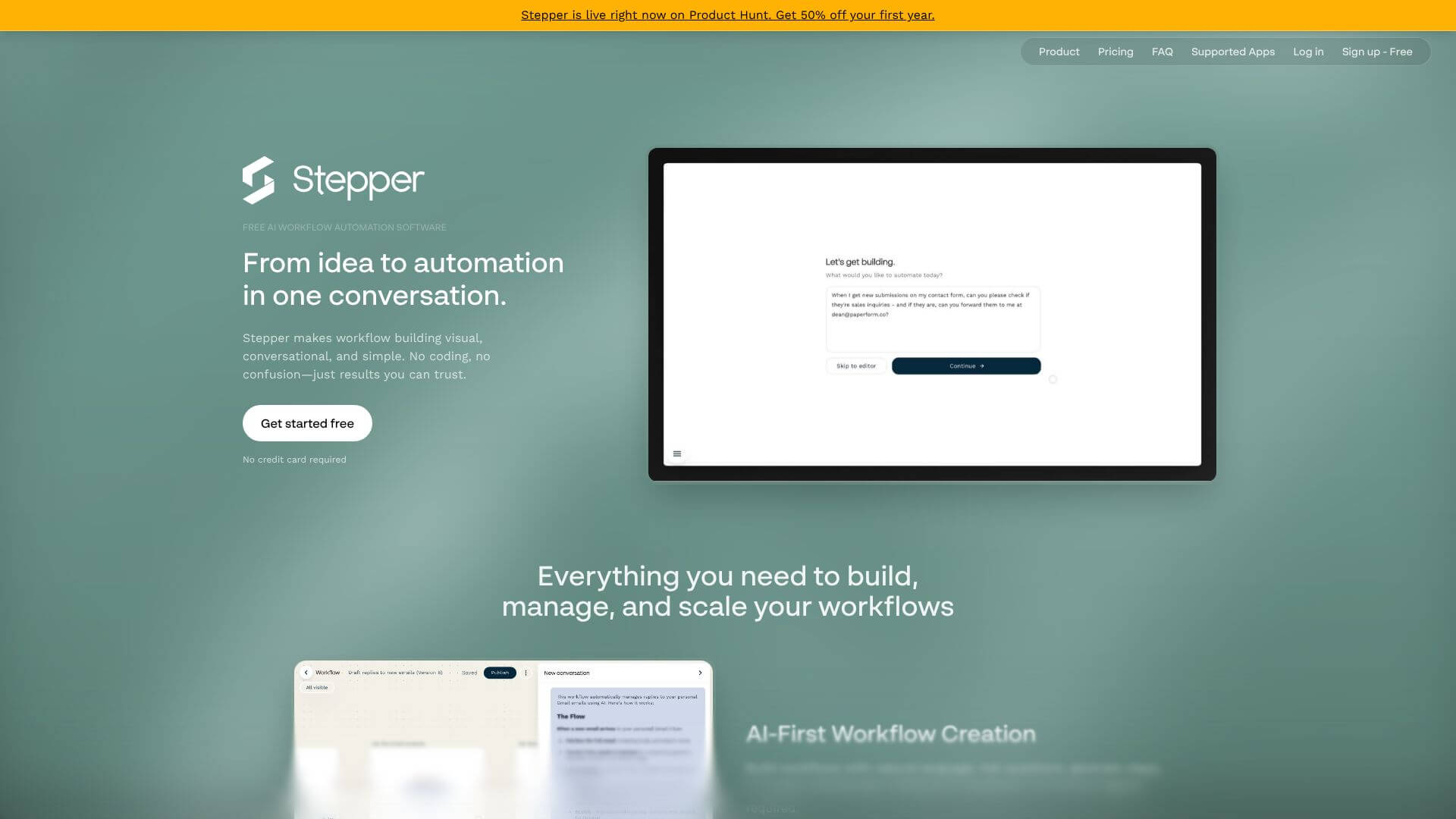 Stepper screenshot