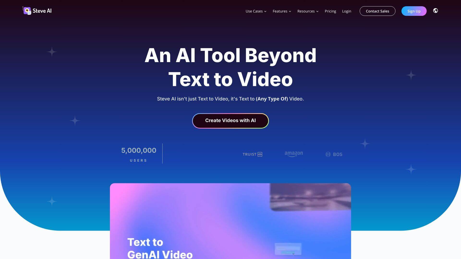 Steve AI screenshot